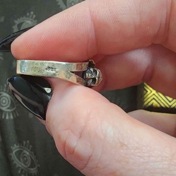 COPY - Handmade skull ring size 8.5 - Picture 3 of 5